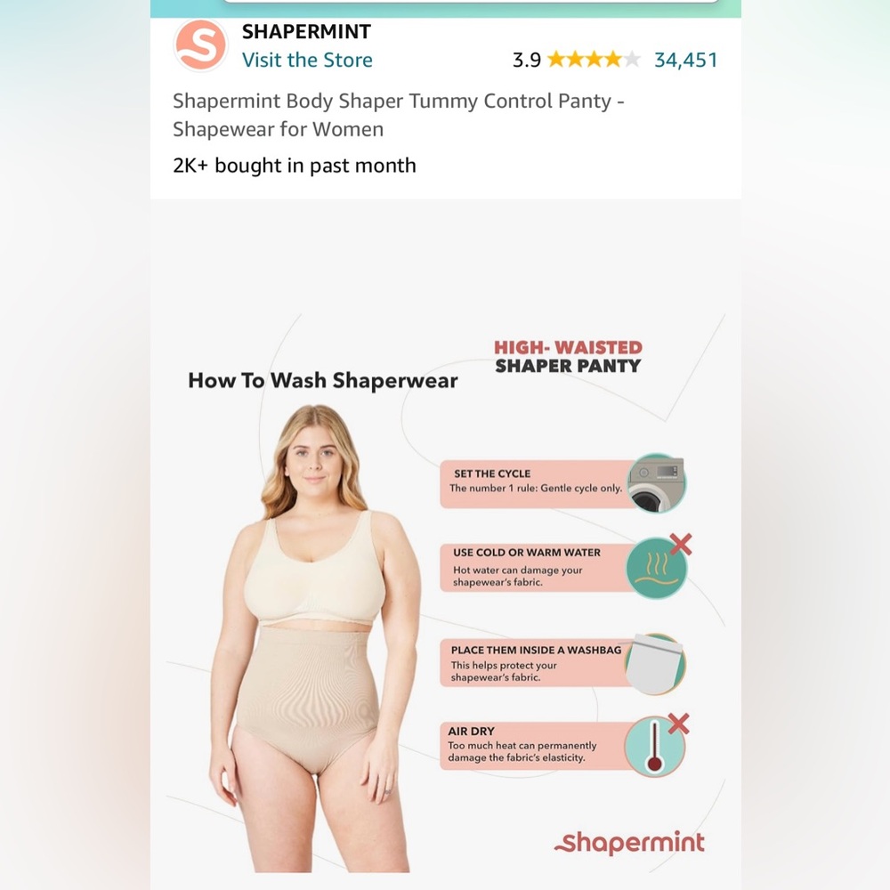 Shapermint Body Shaper Tummy Control panty - Picture 5 of 5